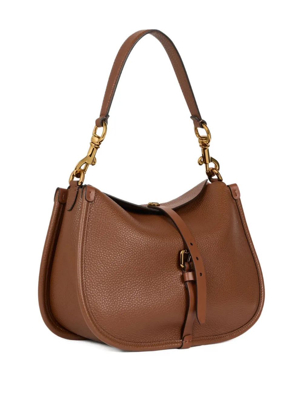 Etro Pony Buckle Fastening Leather Shoulder Bag