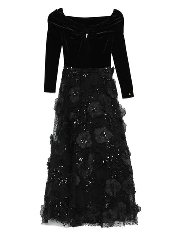 Nissa Floral Applique Dress