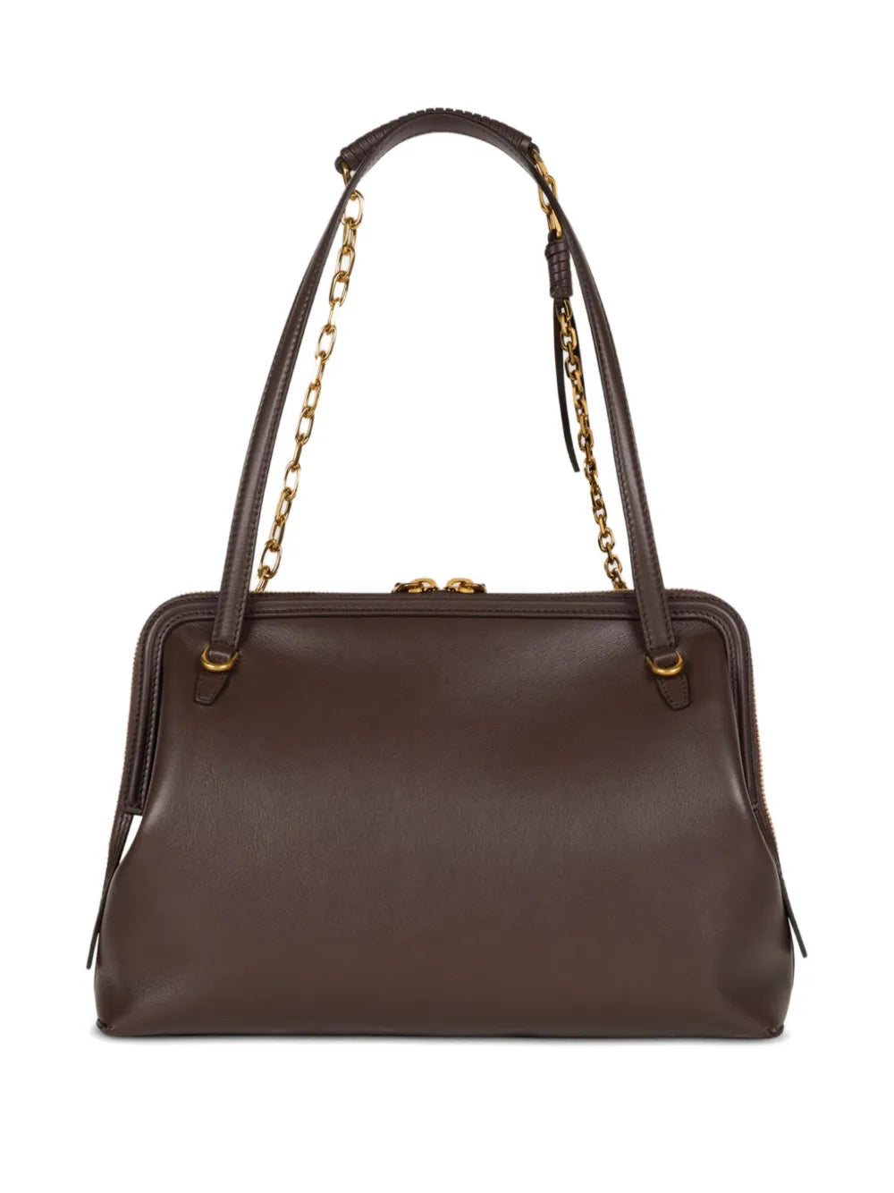 Etro Chain Trimmed Leather Shoulder Bag