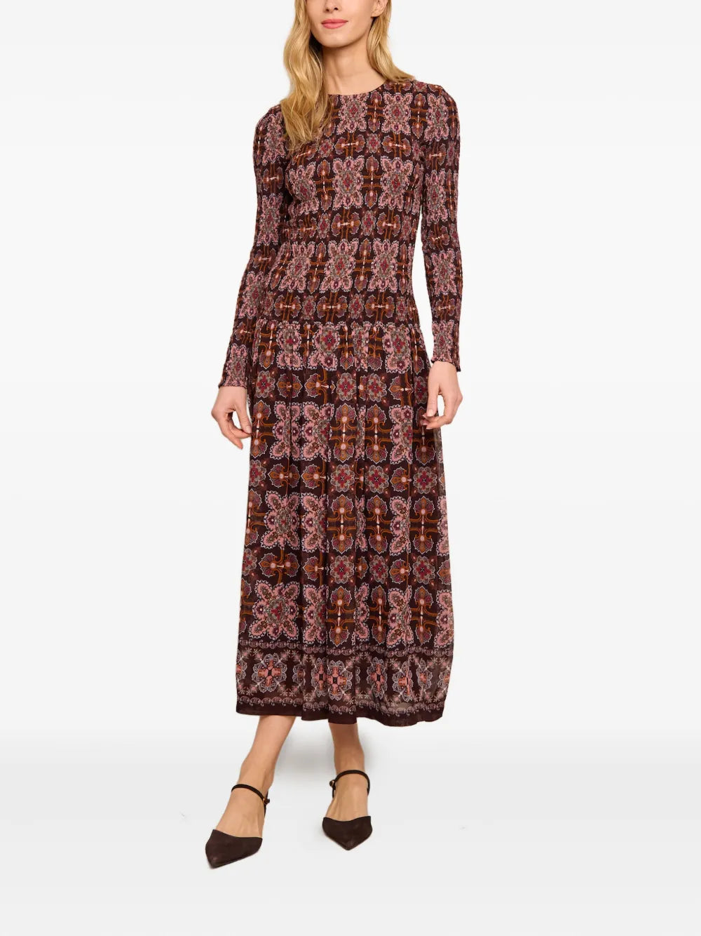 Cara Cara Blossom Floral Print Long Sleeve Dress