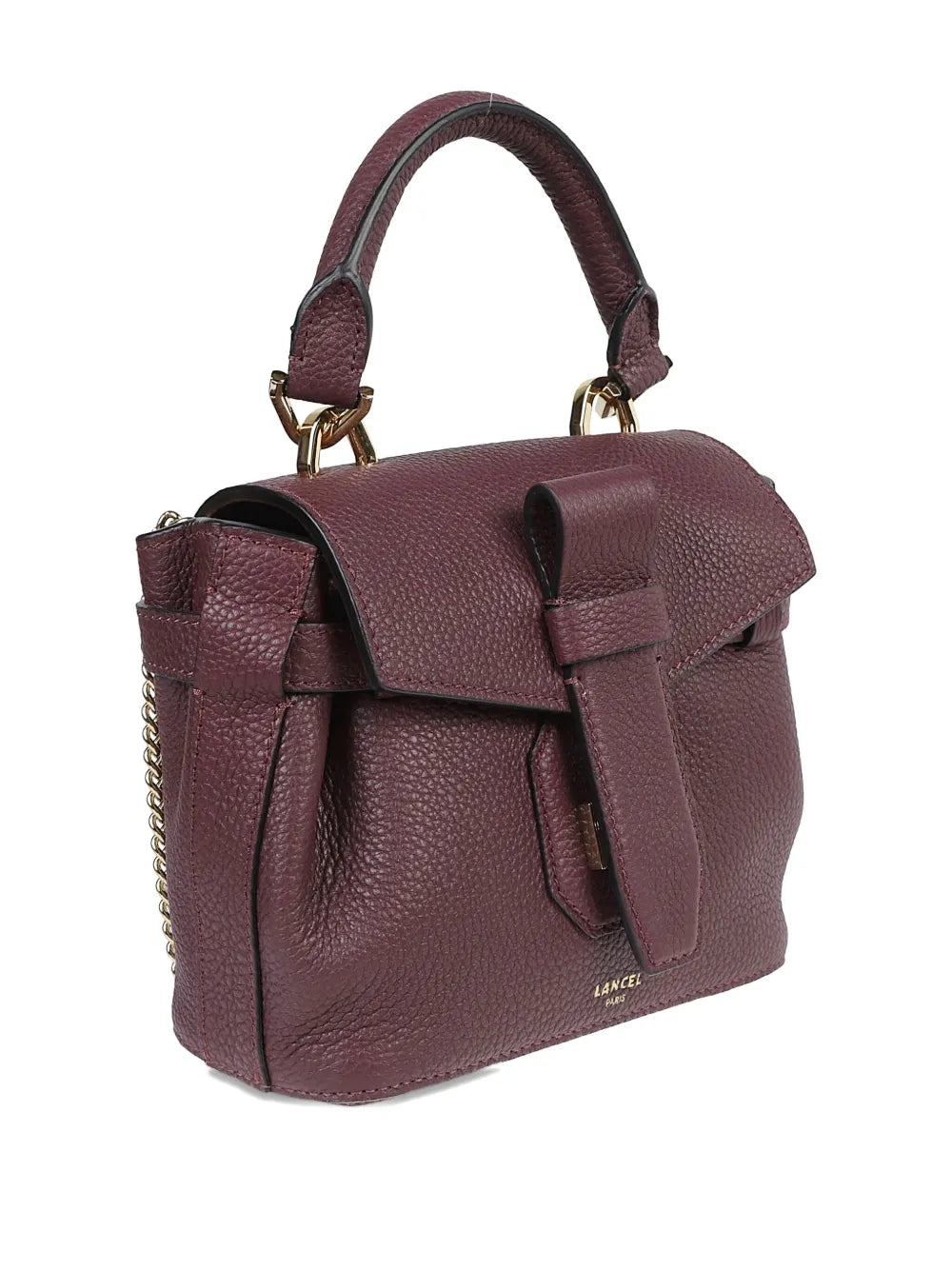 Lancel Leather Top Handle Shoulder Bag