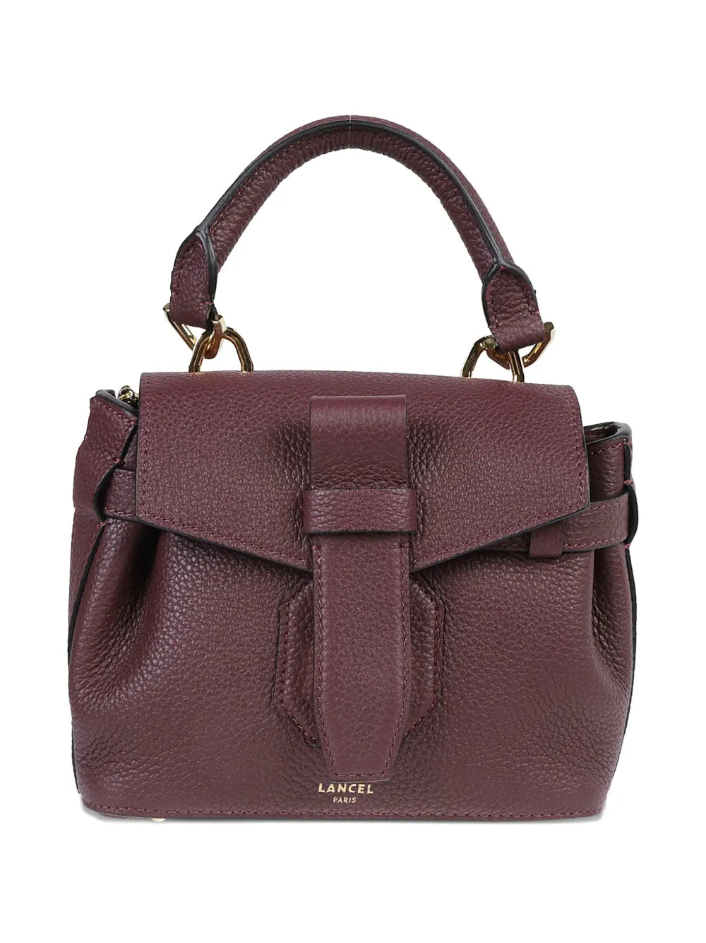 Lancel Leather Top Handle Shoulder Bag
