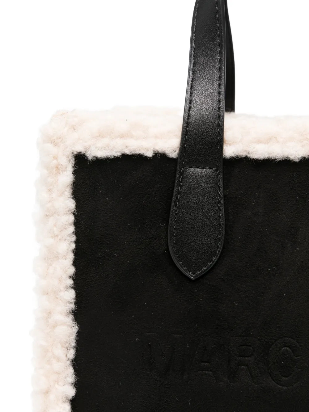 Marc Ellis Buby Shearling Trim Shoulder Bag