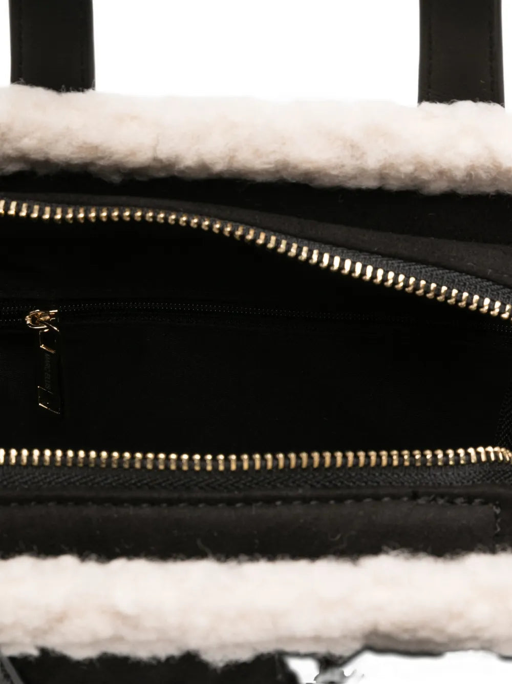 Marc Ellis Buby Shearling Trim Shoulder Bag