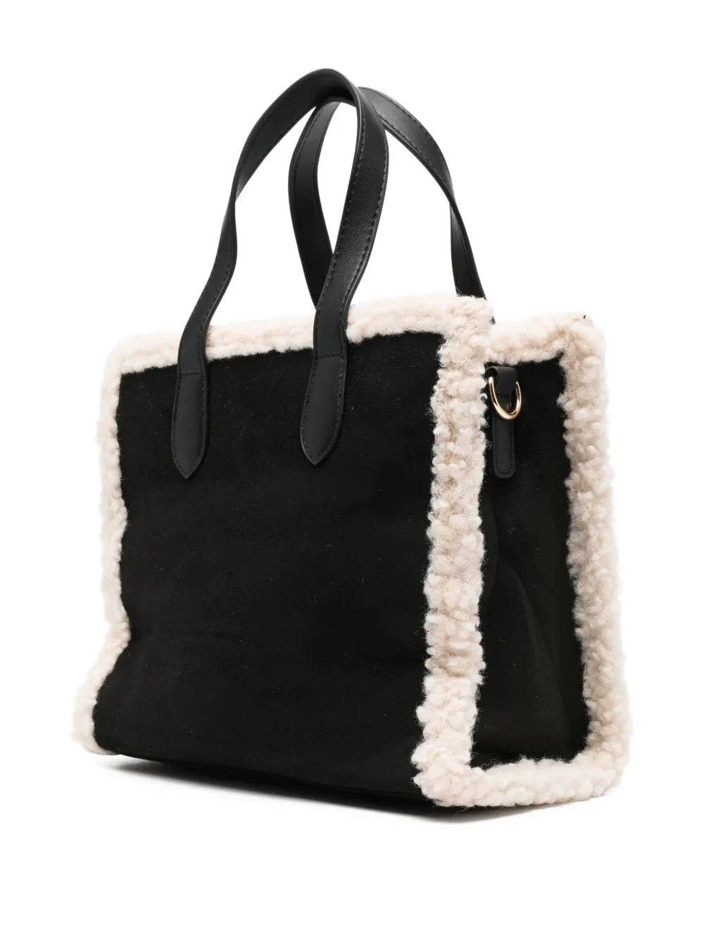 Marc Ellis Buby Shearling Trim Shoulder Bag
