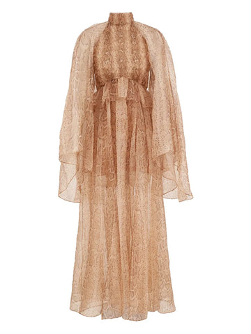 Zimmermann Snake Print Maxi Dress