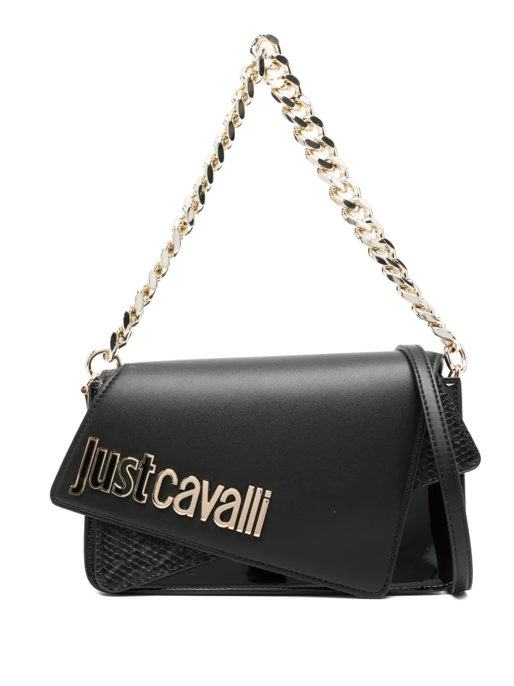 Just Cavalli Logo Lettering Shoulder Bag