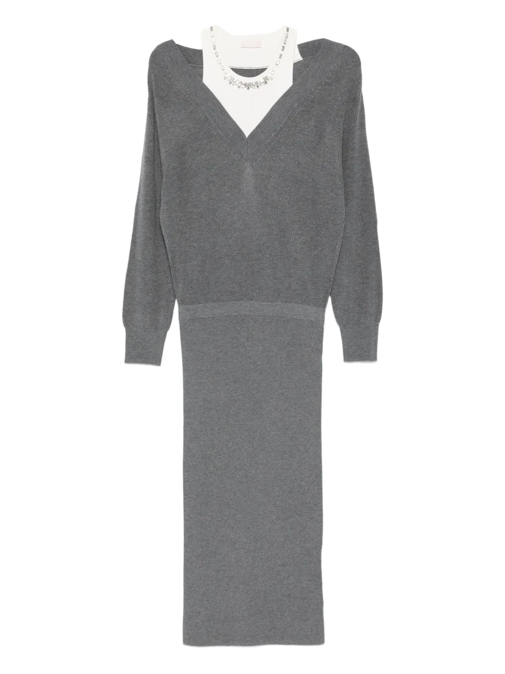 Liu Jo V Neck Knitted Dress