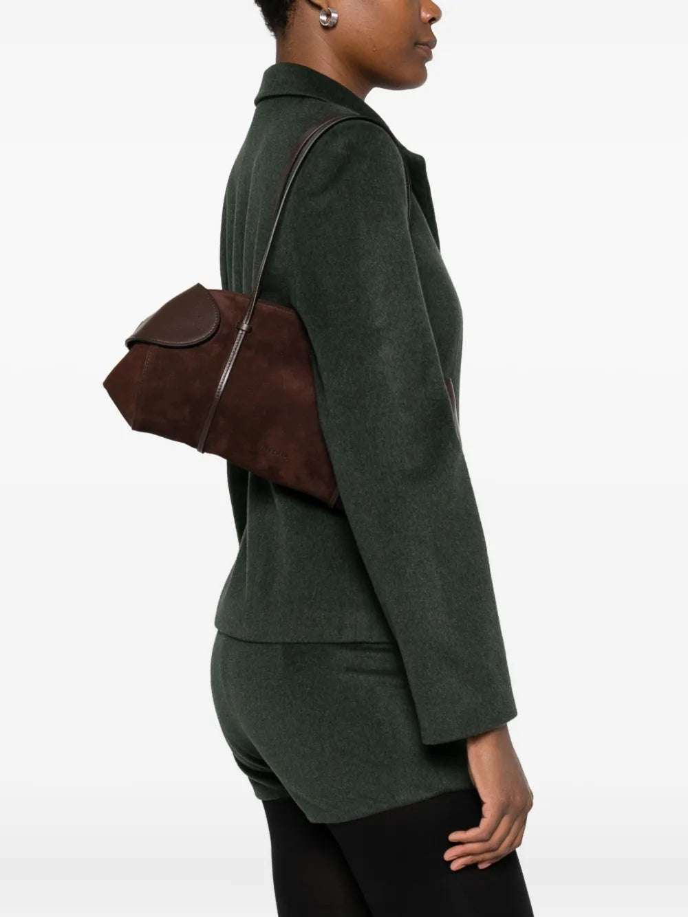 Neous Suede Shoulder Bag