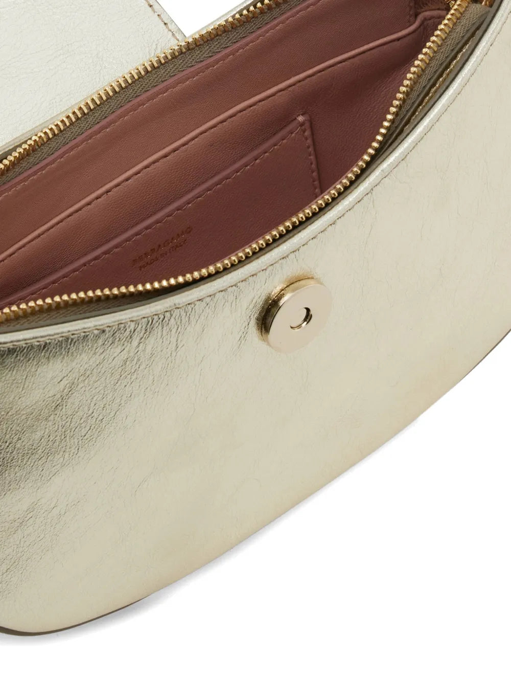 Ferragamo Gancini Zip Shoulder Bag