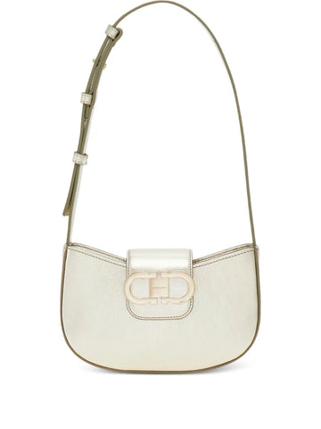 Ferragamo Gancini Zip Shoulder Bag