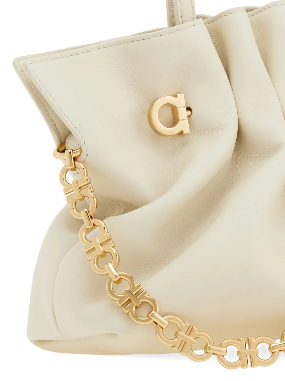 Ferragamo Small Soft Gathered Effect Shoulder Bag
