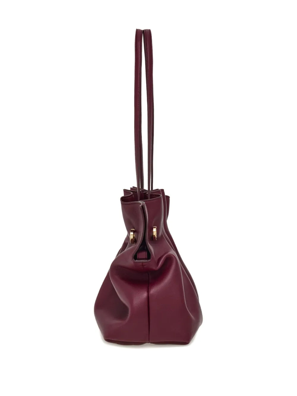 Ferragamo Medium Soft Double Gancini Shoulder Bag