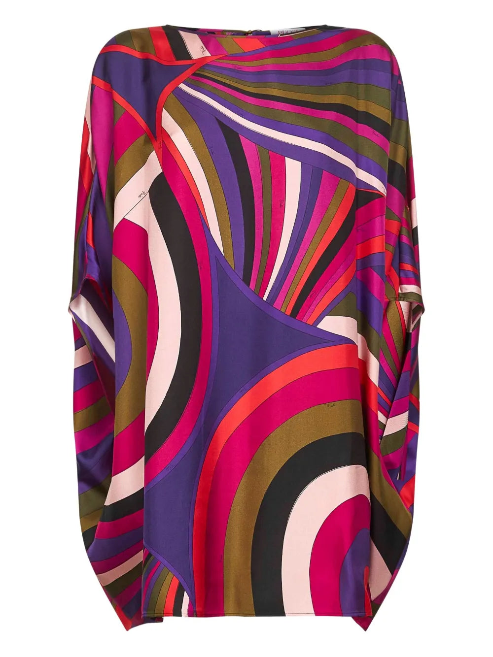 Pucci Abstract Pattern Print Cape Dress