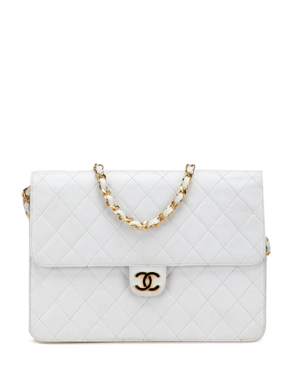Chanel Pre Owned 1984 1986 Cc Quilted Lambskin Single Flap Shoulder Bag