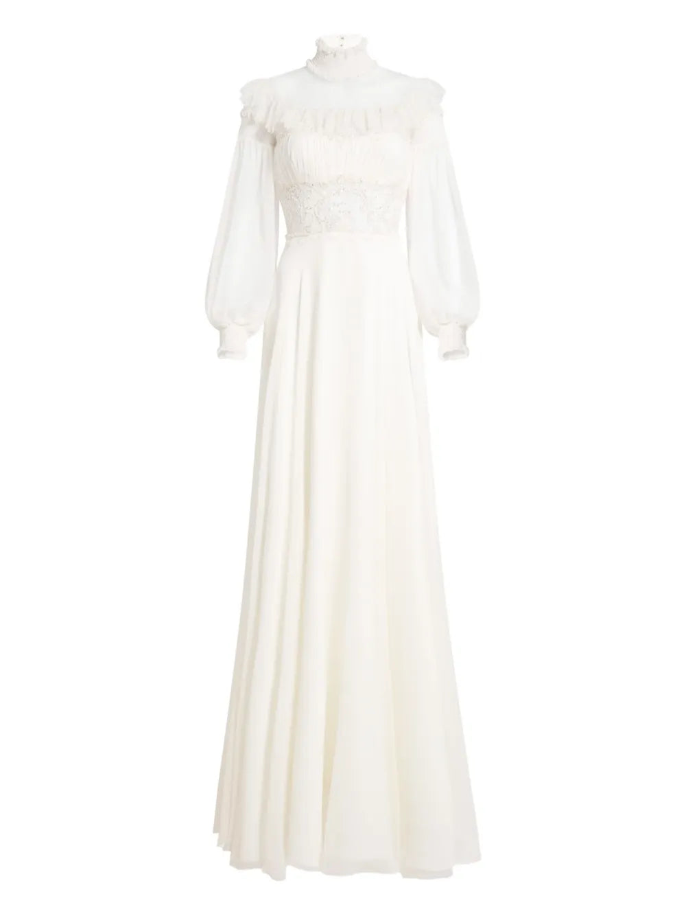 Jenny Packham Arden Ruffled Maxi Dress