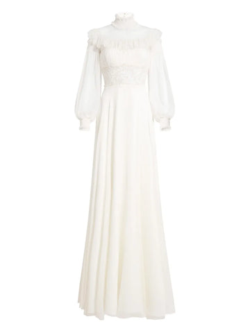 Jenny Packham Arden Ruffled Maxi Dress