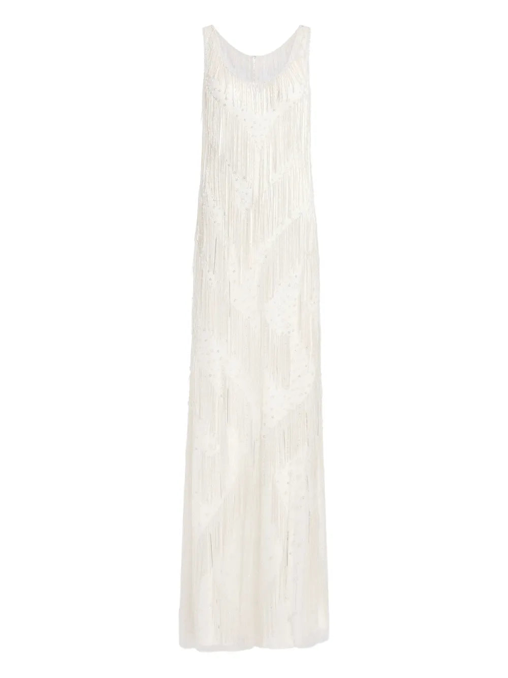 Jenny Packham Symphonie Fringed Maxi Dress