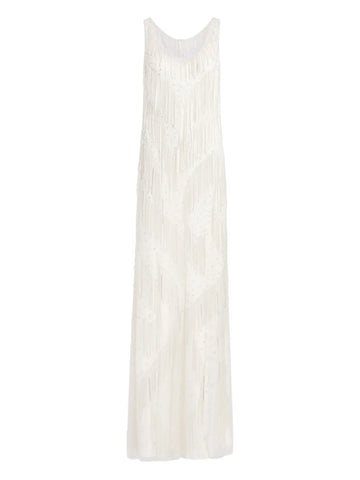 Jenny Packham Symphonie Fringed Maxi Dress