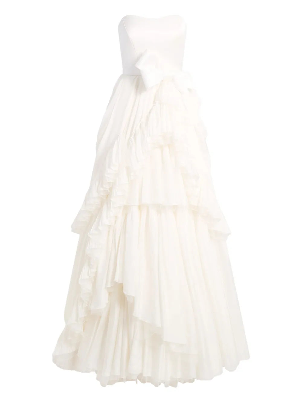 Jenny Packham Antonia Ruffled Bow Dress