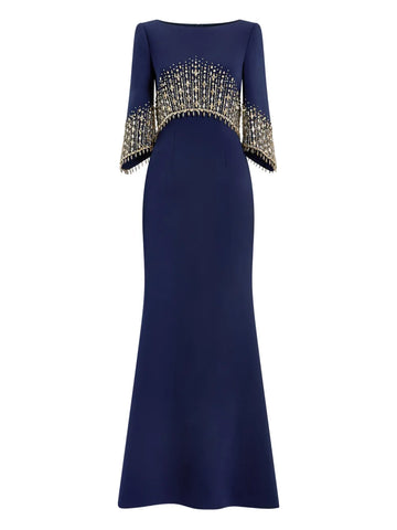 Jenny Packham Electricia Embellished Maxi Dress