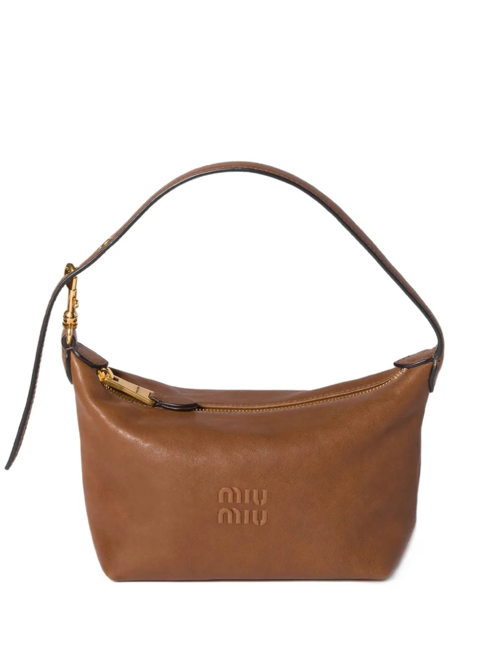 Miu Miu Logo Embossed Shoulder Bag
