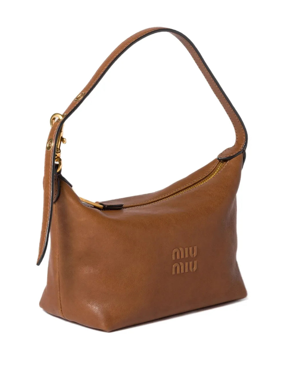 Miu Miu Logo Embossed Shoulder Bag