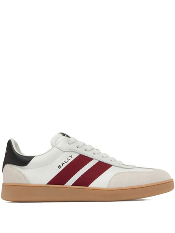 Bally Retro Crest Striped Leather