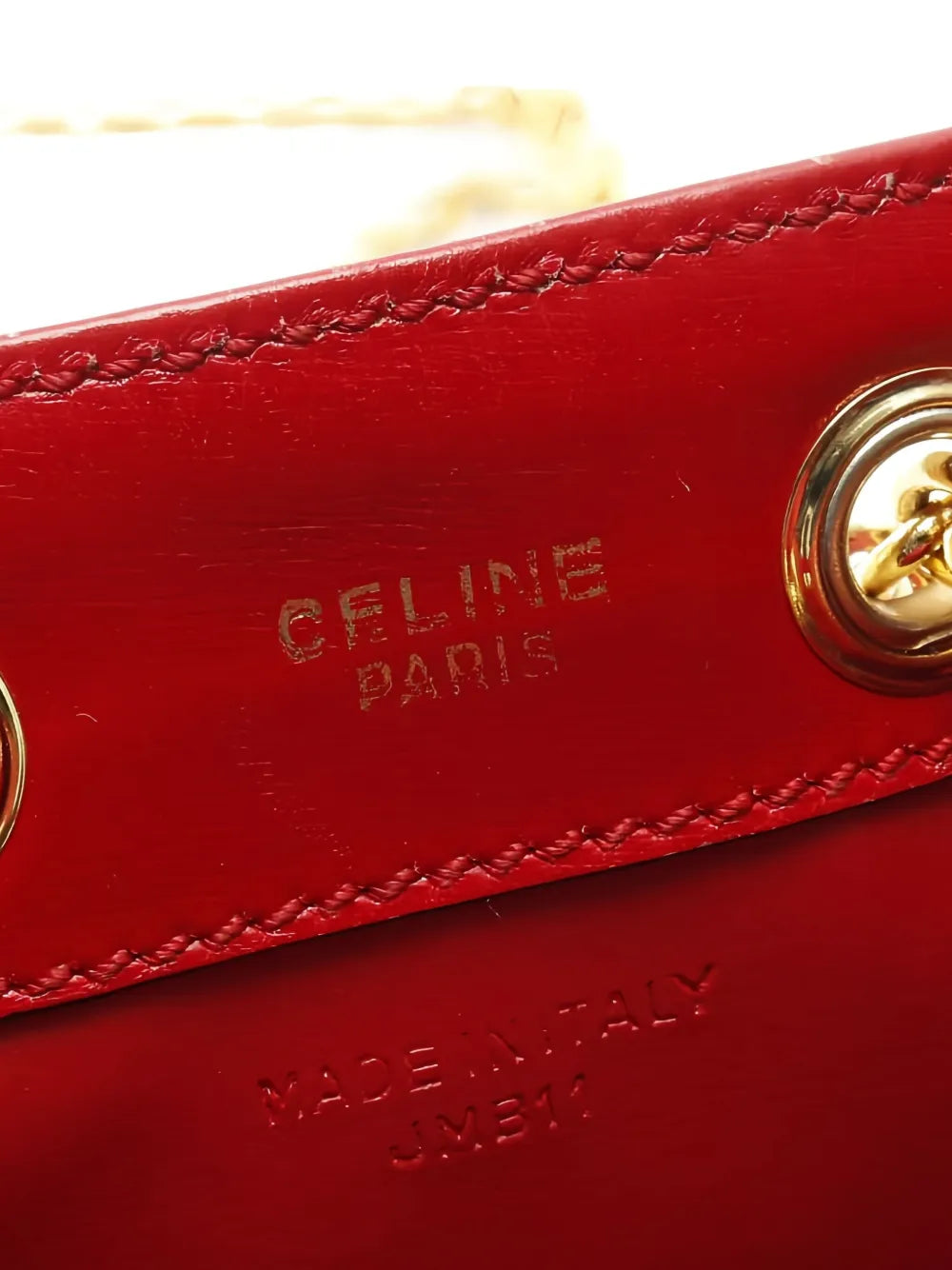 Celine Pre Owned Chain Link Leather Shoulder Bag