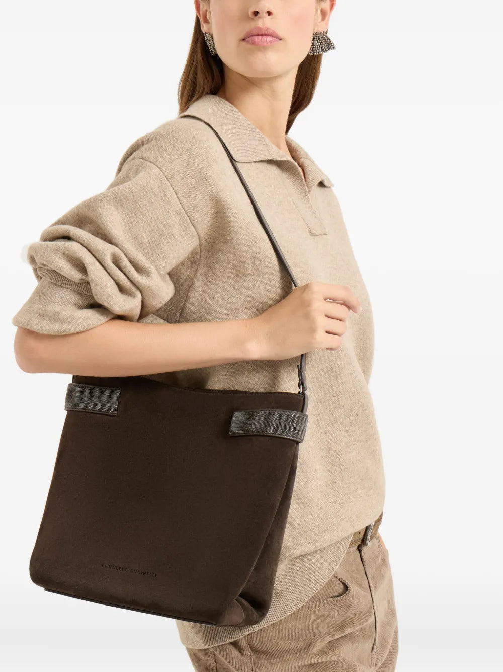 Brunello Cucinelli Monili Detail Shoulder Bag