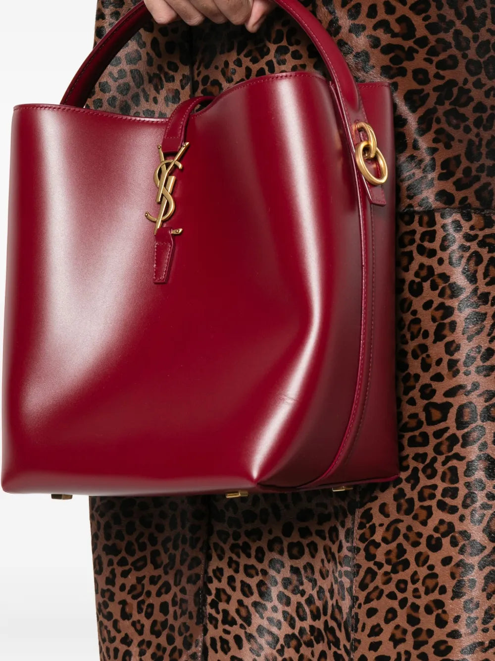 Saint Laurent Logo Plaque Shoulder Bag