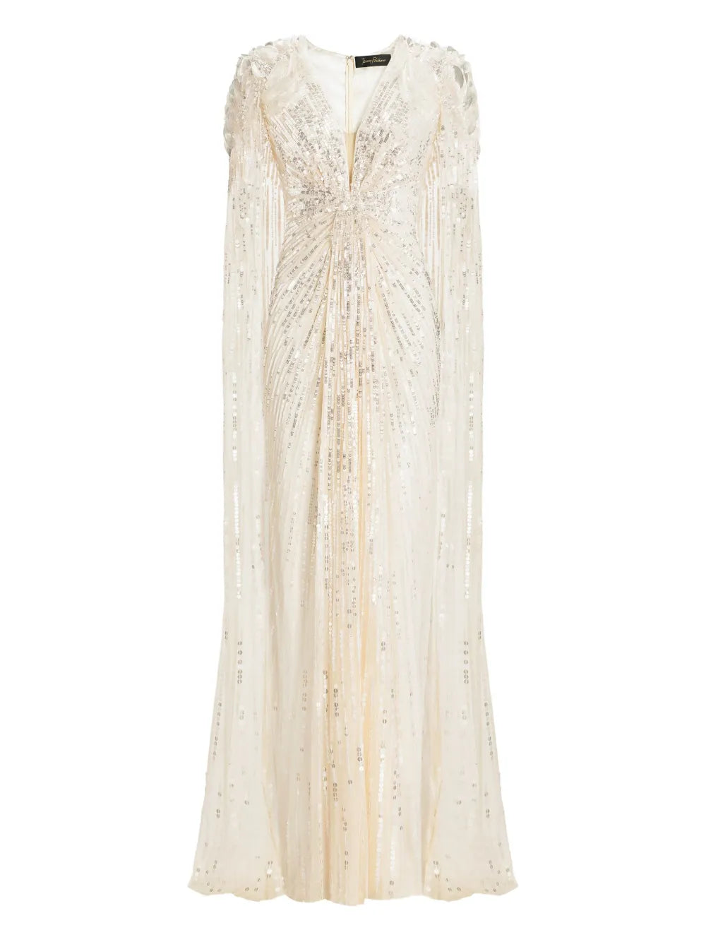 Jenny Packham Goldfinger Sequin Embellished Maxi Dress