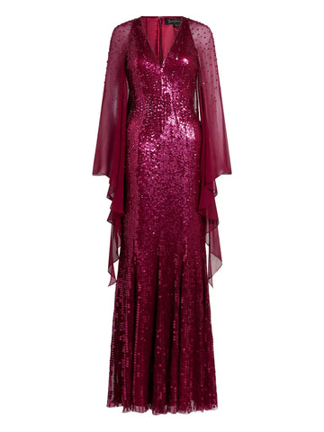 Jenny Packham Sequin Embellished Lyrical Dress