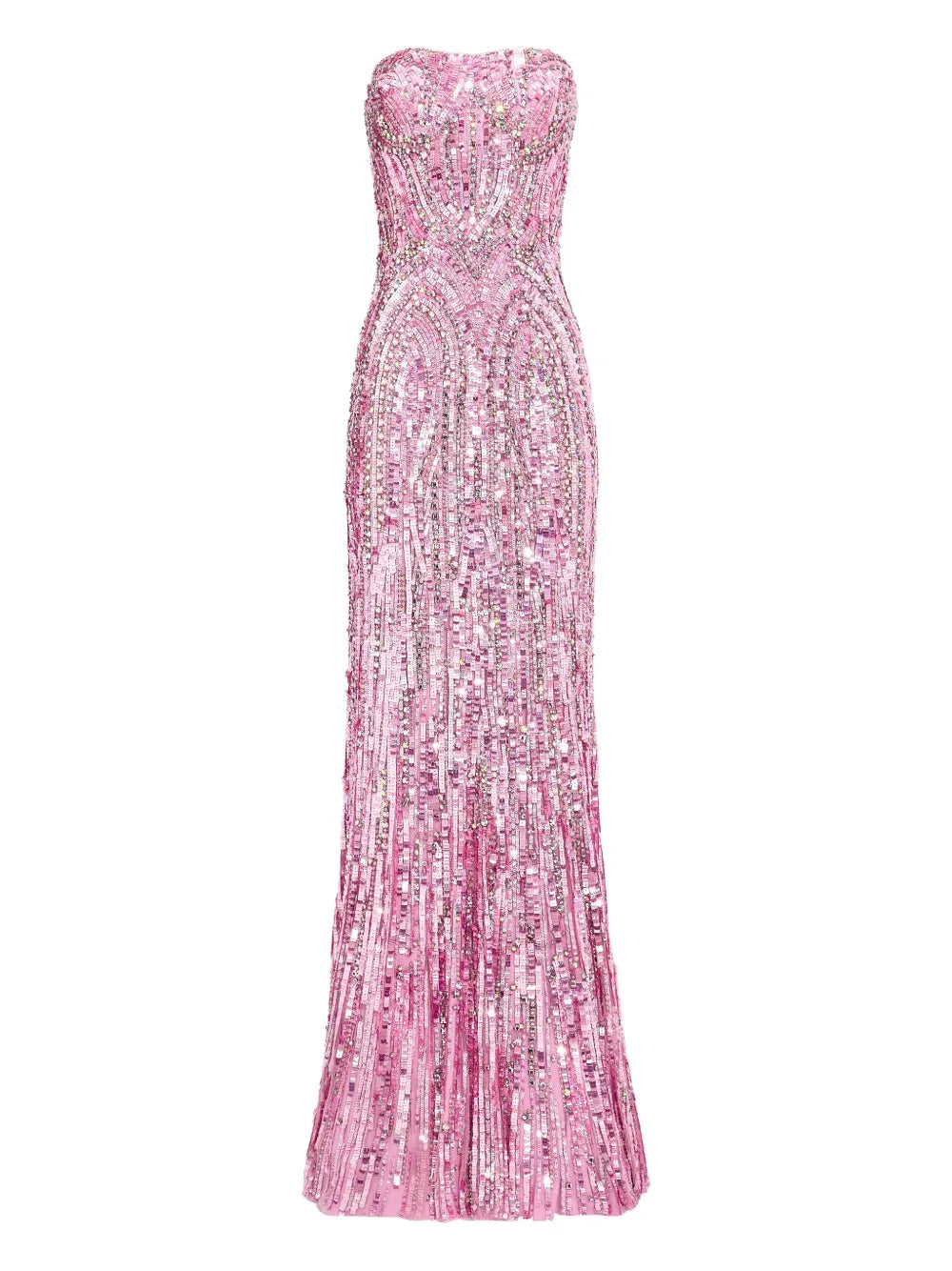 Jenny Packham Sequin Embellished Strapless Euphoria Dress