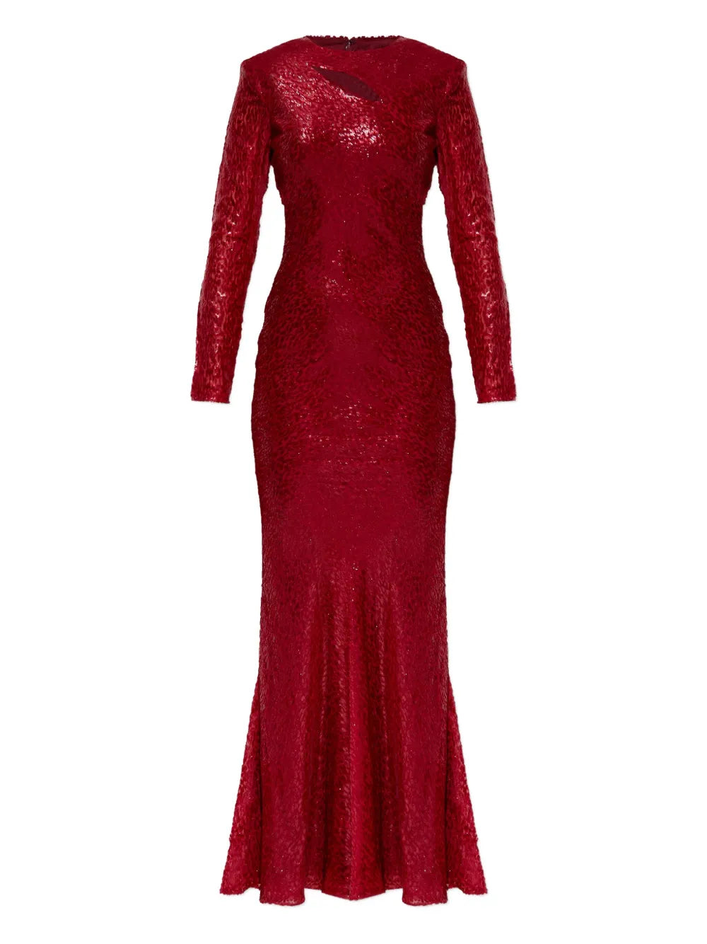 Self Portrait Cut Out Long Sleeved Dress