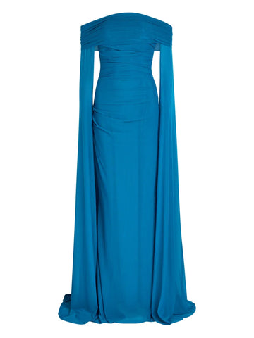 Talbot Runhof Off Shoulder Gown