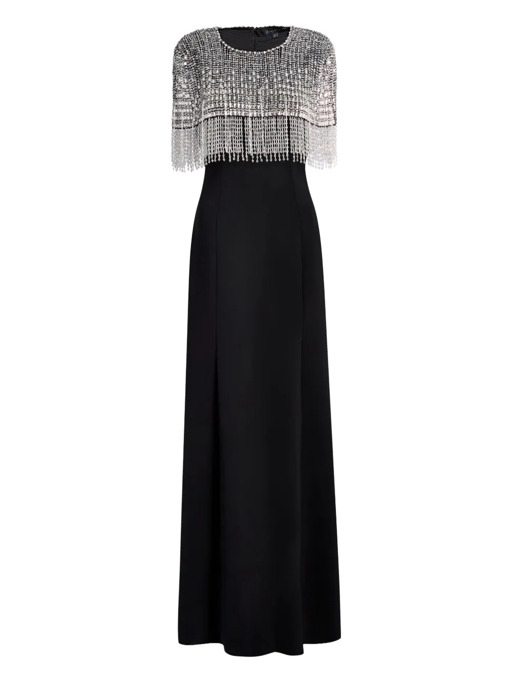 Jenny Packham Sabine Beaded Fringed Maxi Dress