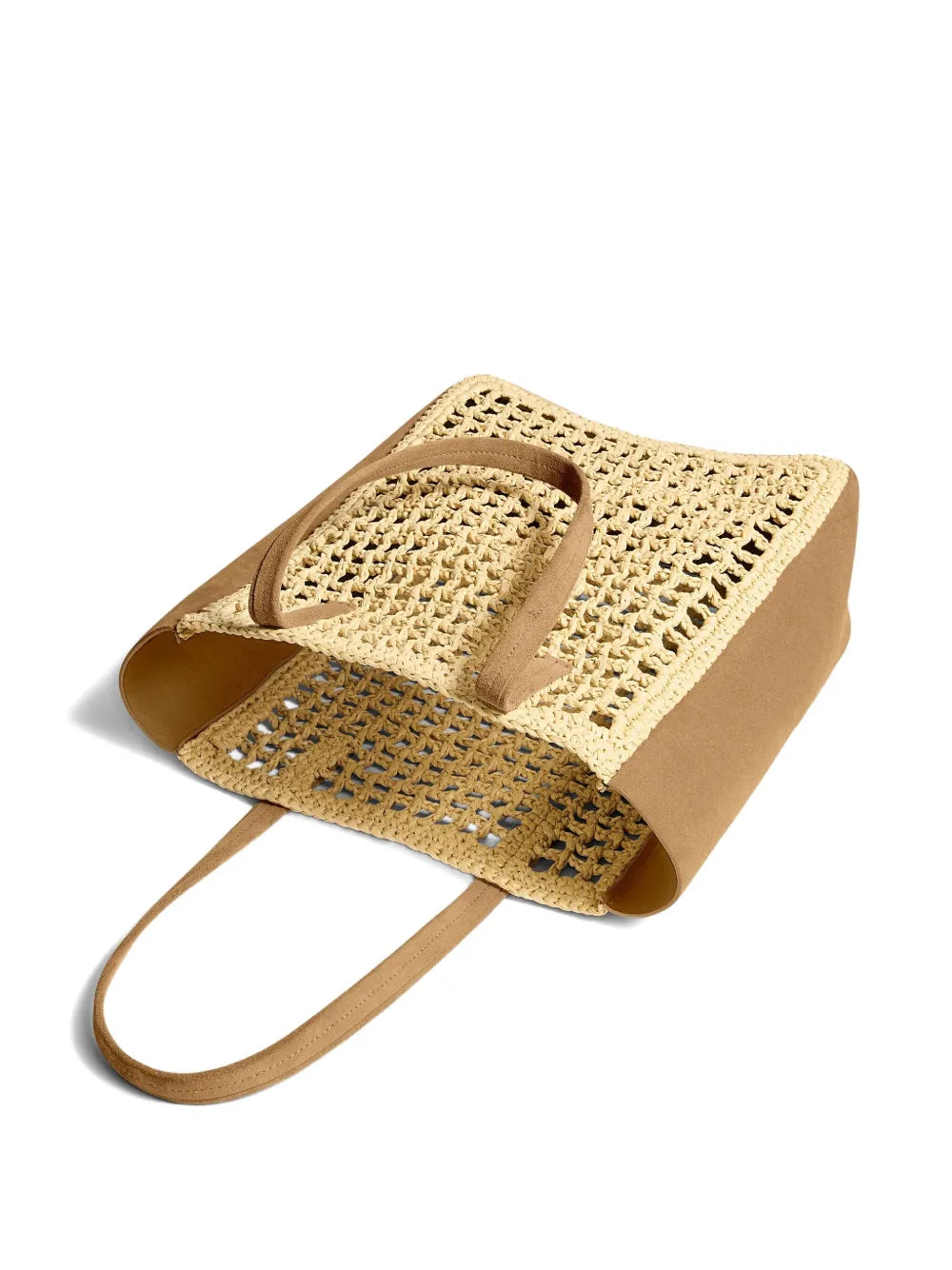 Khaite Small Zoe Woven Panel Tote Bag