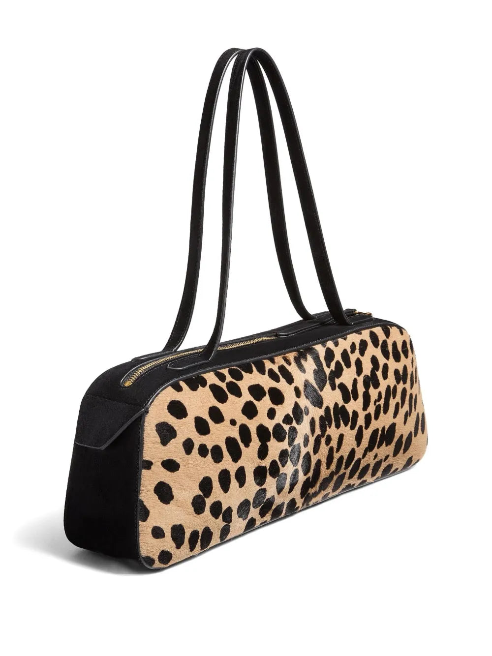 Khaite Simona Animal Print Zip Shoulder Bag