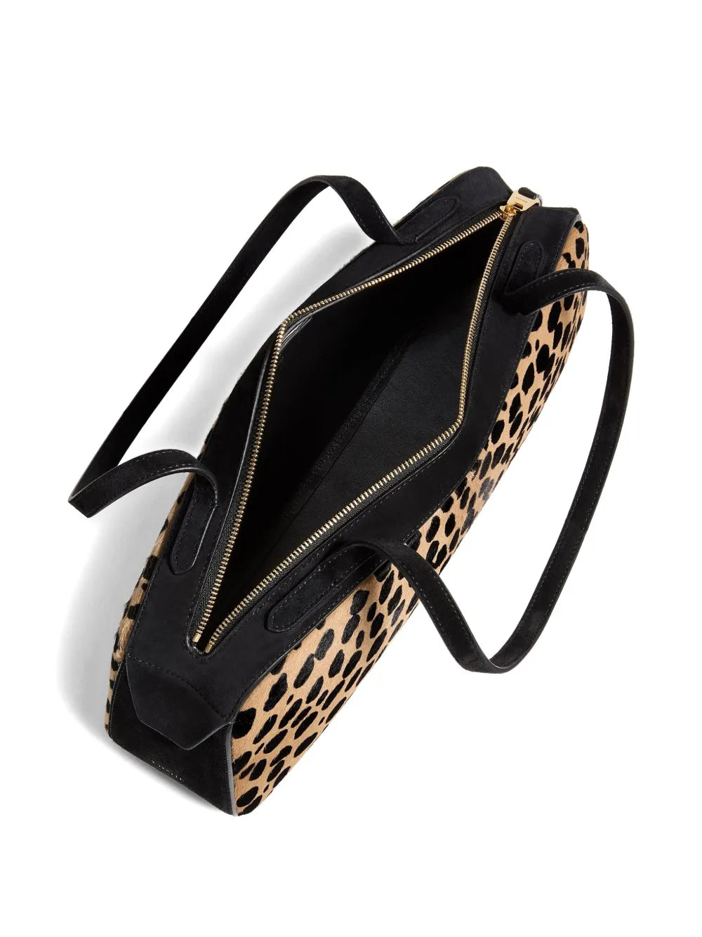 Khaite Simona Animal Print Zip Shoulder Bag