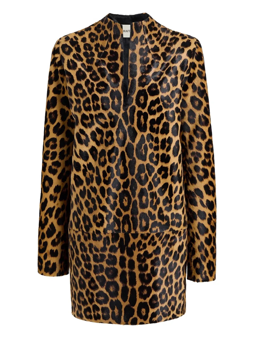 Khaite Leopard Print Mini Dress
