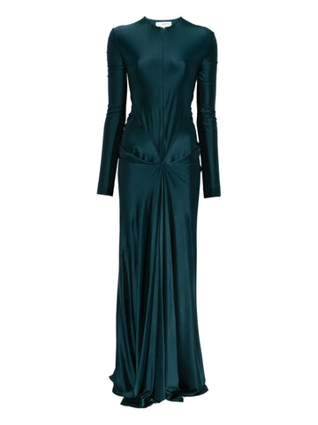 Victoria Beckham Cut Out Long Sleeve Maxi Dress