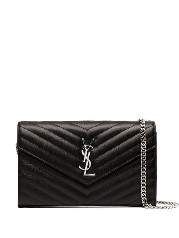 Saint Laurent Cassandre Leather Shoulder Bag