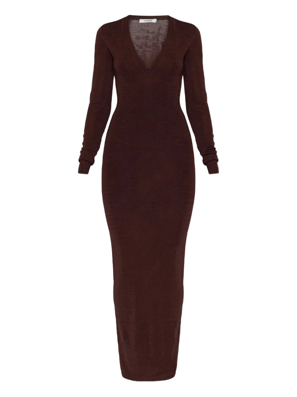 Entire Studios V Neck Long Sleeve Midi Dress