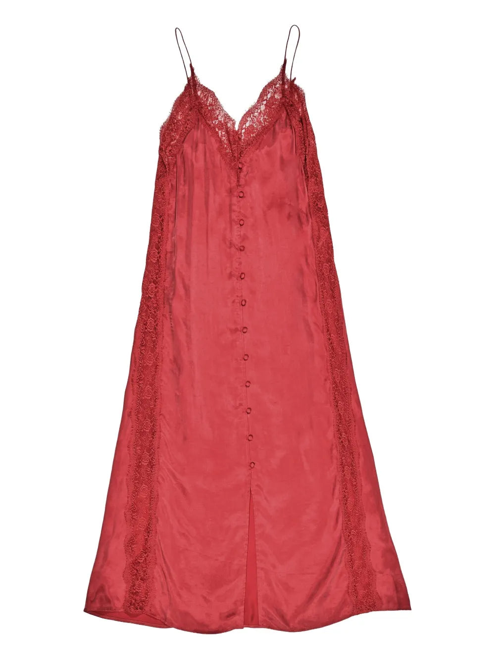 Bimba Y Lola Lace Button Midi Dress