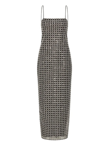 Rotate Birger Christensen Beaded Slip Maxi Dress