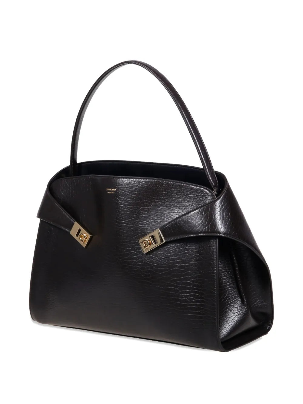 Ferragamo Buckled Leather Shoulder Bag