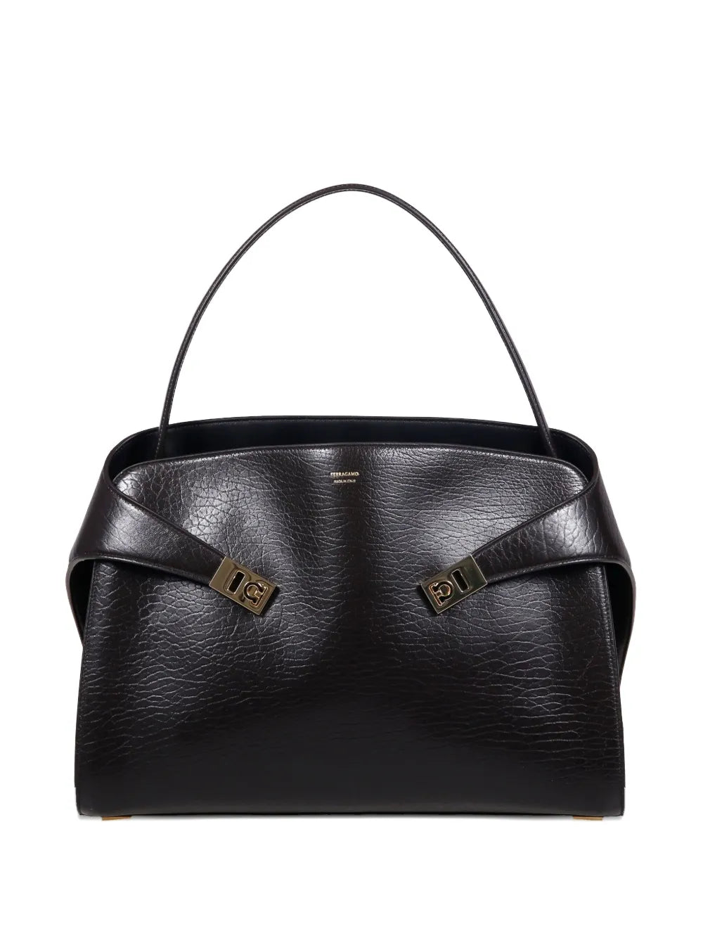 Ferragamo Buckled Leather Shoulder Bag