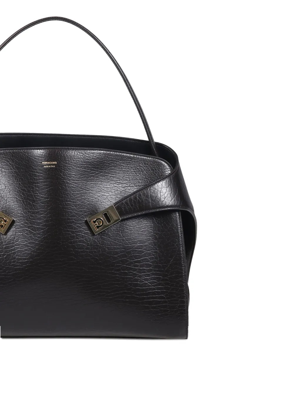 Ferragamo Buckled Leather Shoulder Bag