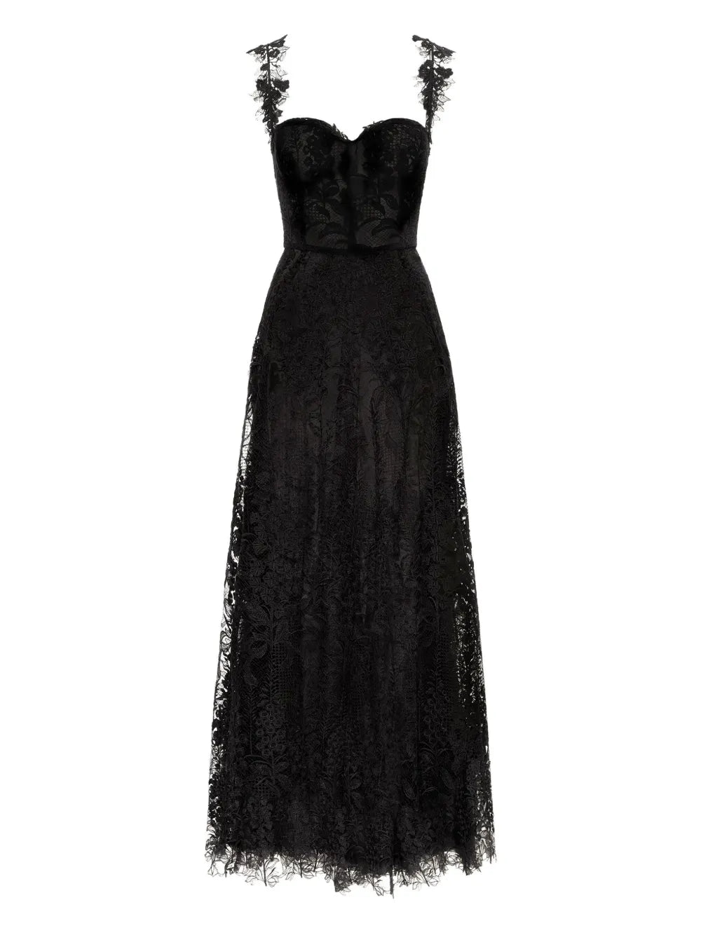 Oscar De La Renta Foxglove Guipure Dress